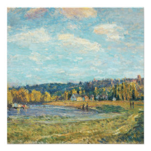 Pôster O Sena no Santo-Nuvem Alfred Sisley Poster