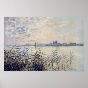 Pôster O Sena perto do Argenteuil - Claude Monet