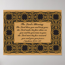 O Senhor Abençoa-Te, Números 6:24, Design Celta