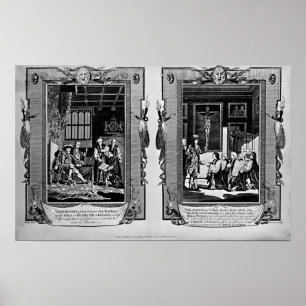 Pôster O senhor Cromwell apresenta a bíblia a Henry VIII