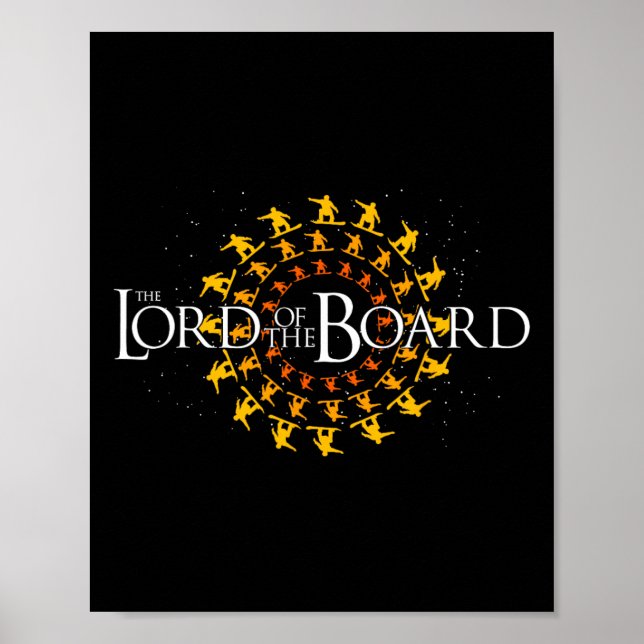 Poster O Senhor Da Prancha Presente Divertido De Snowboar (Frente)