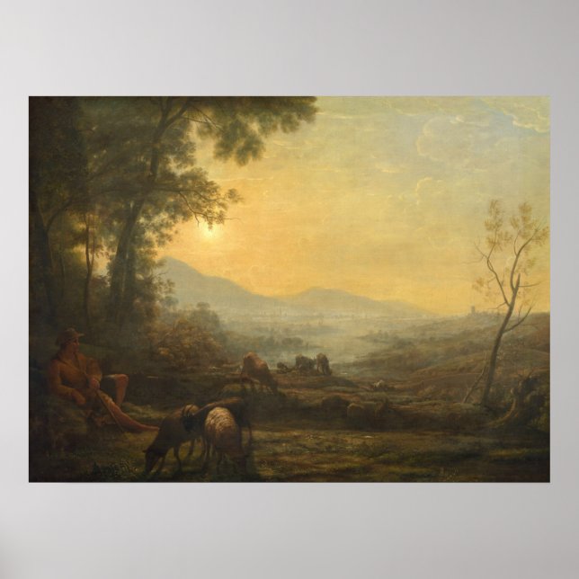 Poster O Senhor Deputado Claude Lorrain Fine Art (Frente)