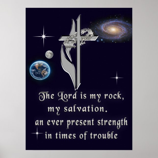 Poster O Senhor é a minha pedra (Frente)