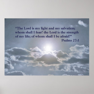 Poster O senhor é minha luz - 27:1 dos salmos