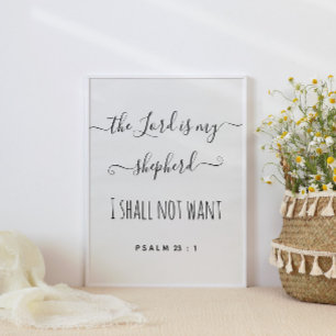 Poster O Senhor É O Meu Escrito De Pastor