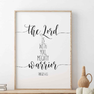 Poster O Senhor Está Com Você Poderoso Guerreiro, Juízes 