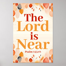 Poster O Senhor está perto de Boho Christian Wall Art