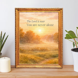 Poster O Senhor Está Perto Fé Cristã