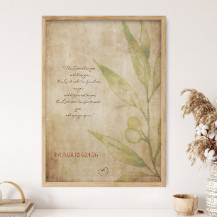 Poster O Senhor te abençoe e te guarde, Números 6:24-26