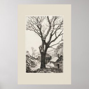 Poster O Sentinel Cornwall Eleanor Hughes Restrike