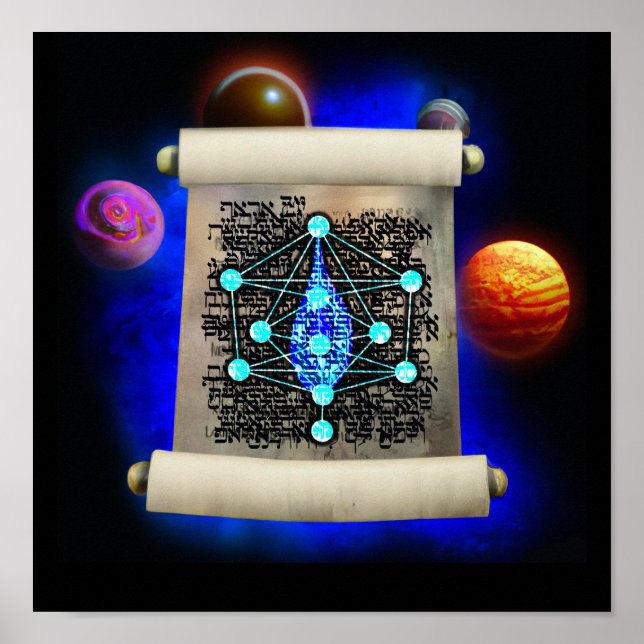 Poster O Sephirot Criando o Mundo (Frente)