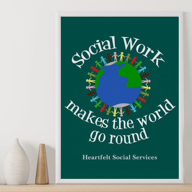 Pôster O Serviço Social Faz o Mundo Girar (Criador carregado)