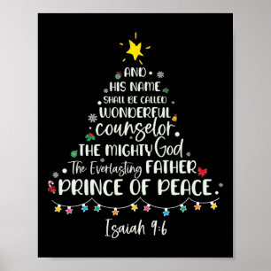Poster O Seu Nome Chama-Se Isaiah 96 Árvore De Natal