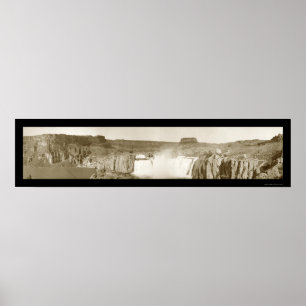Pôster O Shoshone cai a foto 1909 de Idaho