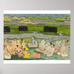 Pôster O Shuku prudente Deva que endereça o rei Parikshi