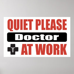 Pôster O silêncio medica por favor Trabalho