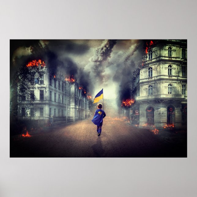 Poster O sinal da paz ucraniana no mundo (Frente)