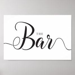 Poster O Sinal de Bar. Casamento ao ar livre Bebidas Bar