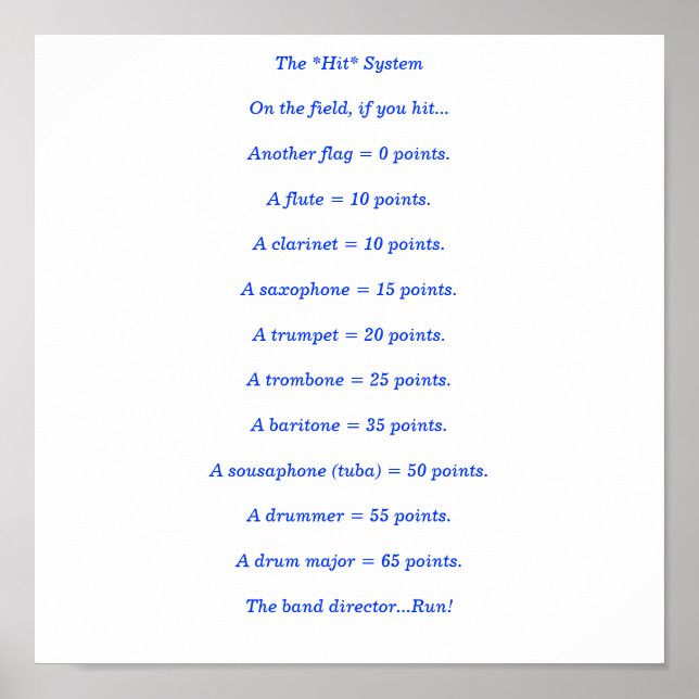 Pôster O sistema *Hit* (Frente)