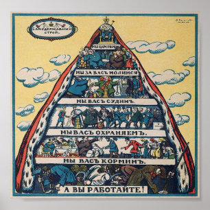 Pôster O sistema = o Alexsai autocráticos Radakov