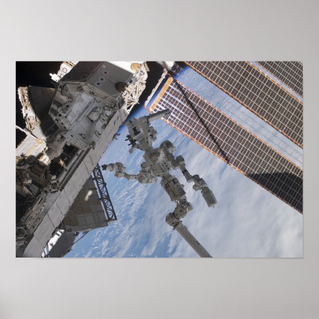Poster O sistema robótico Dextre construído no Canadá (Frente)