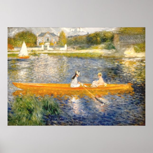 Poster O Skiff de Pierre-Auguste Renoir - Impressionista (Frente)