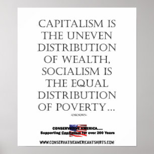 PÔSTER O SOCIALISMO NÃO TRABALHA