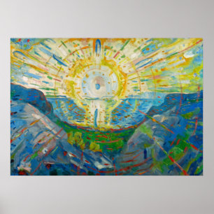 Poster O Sol, 1912, por Edvard Munch