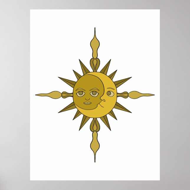 Poster O Sol e a Lua (Frente)