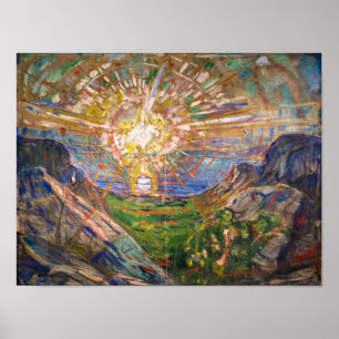 Poster O Sol   Edvard Munch  