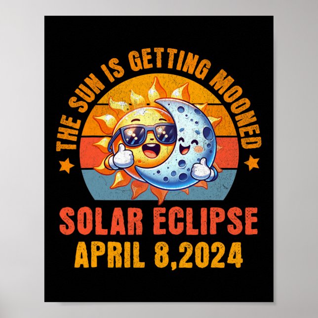 Poster O Sol Está Chegando À Lua Da Chase Solar 2024 (Frente)