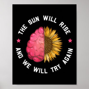 Poster O Sol Irá Soerguer E Tentaremos A Saúde Mental