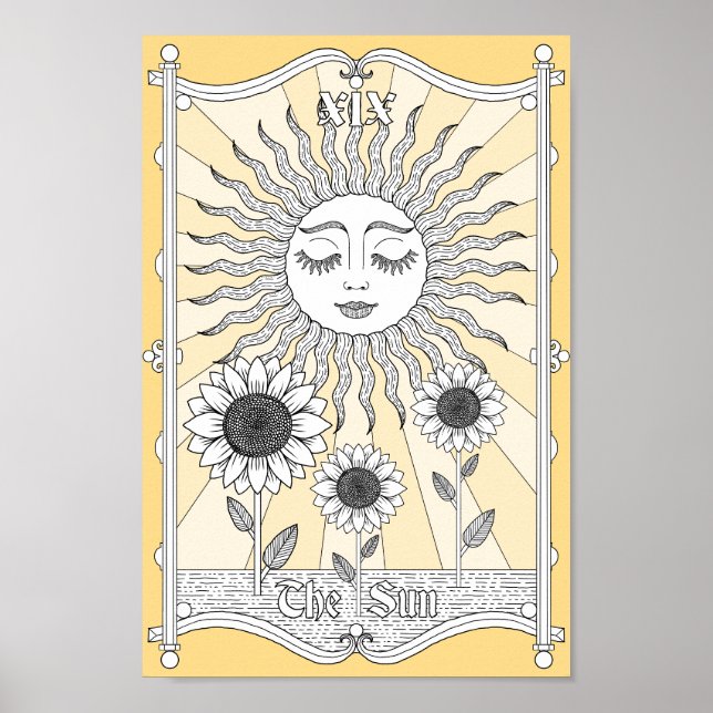 Poster O Sol Tarot XIX (Frente)
