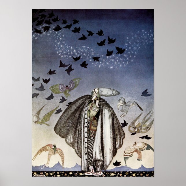 Poster O Soldado Assobiado e um Bando de Pássaros Veio (Frente)