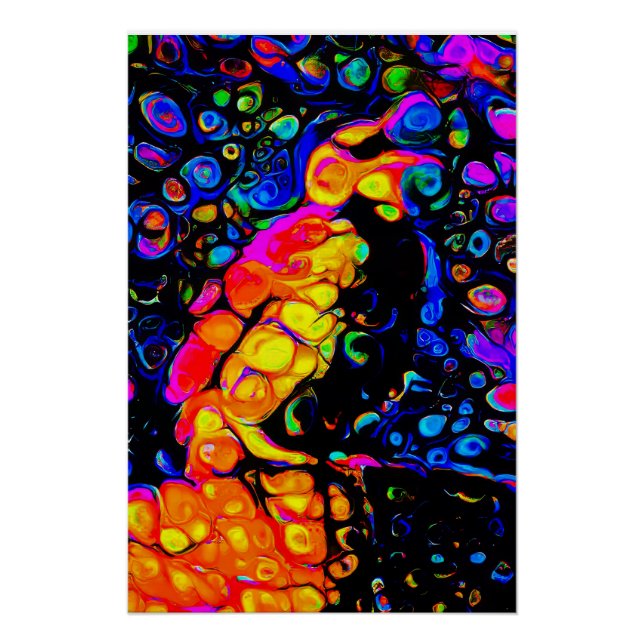 Pôster O Solitário Pássaro 4: Estilo de Arte Líquida (Frente)