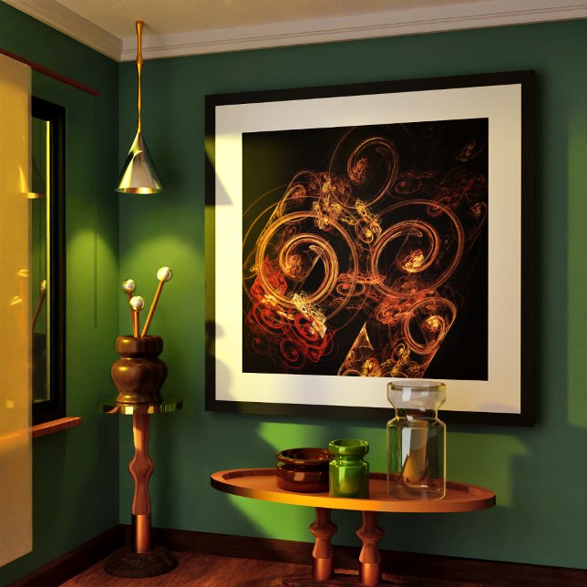 Pôster O som da Abstrato de música (The Sound of Music Abstract Art Poster)