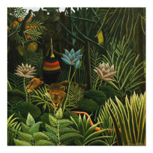 Pôster O sonho, belas artes de Henri Rousseau