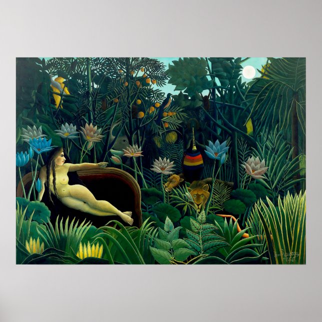 Poster O Sonho de Henri Rousseau (Frente)