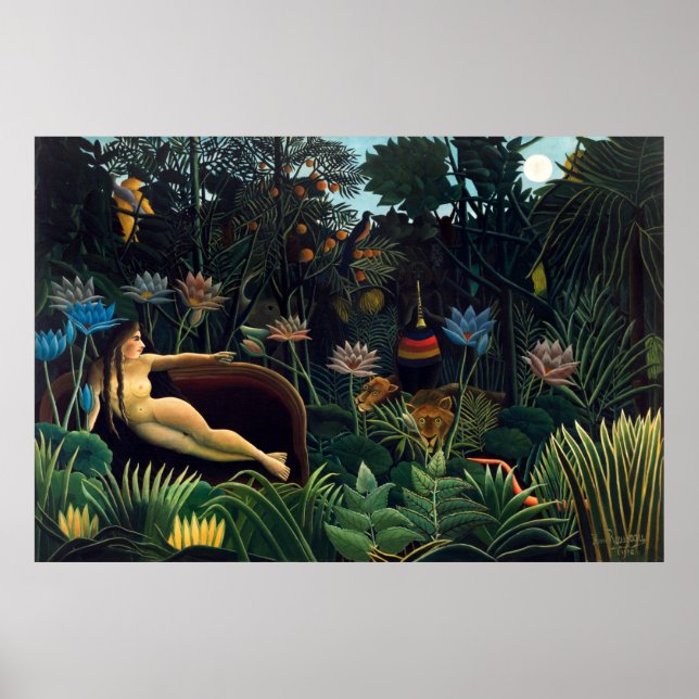 Poster O Sonho de Henri Rousseau (Frente)
