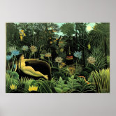 Poster Henri Rousseau O Sonho De 1910 (quadro Padrão) | Brasil