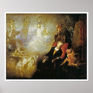 Poster O sonho do artista por John Anster Fitzgerald