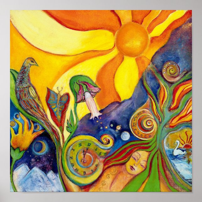 Pôster O Sonho Fantasia Moderna Art Alice Wonderland (Frente)