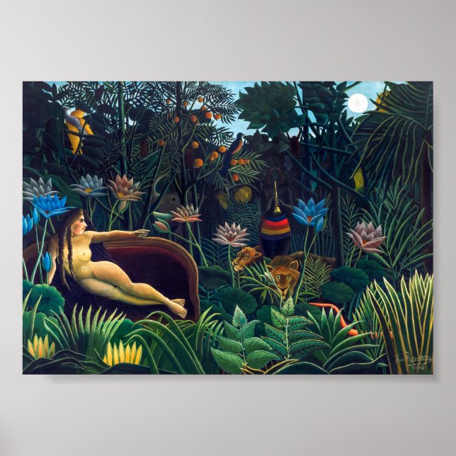 Poster O Sonho | Henri Rousseau | (Frente)
