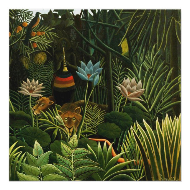 Pôster O Sonho, Henri Rousseau, Belas Artes (Frente)