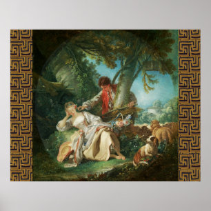 Poster O Sono Interrompido por François Boucher 