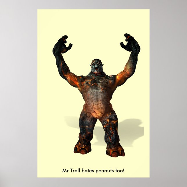 Pôster O Sr. Troll também odeia amendoins! (Frente)