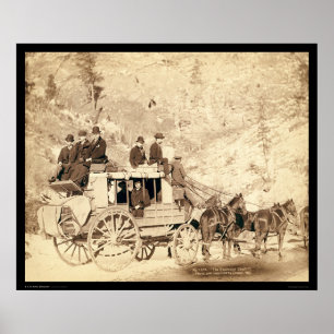 Poster O Stagecoach Black Hills SD 1889 da palha