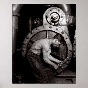 Poster O Steamfitter, 1921. Foto do vintage