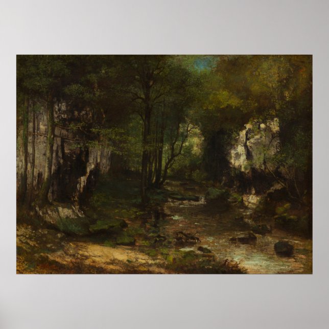 Poster O Stream - Gustave Courbet Belas Artes (Frente)