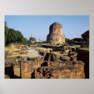 Pôster O stupa de Dhamekh, ANÚNCIO c.500
